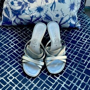 Silver Italian pumps